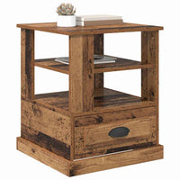 Armadio da Notte con cassetto Legno vecchio 50 x 50 x 60 cm 881408