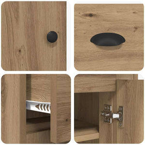 Credenza con cassetto Rovere artigianale 70 x 35,5 x 67,5 cm 881418