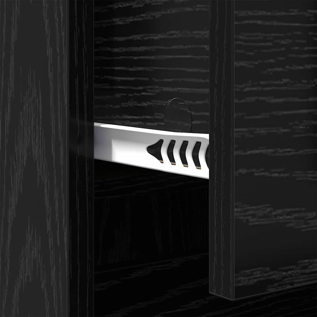 Credenza Rovere Nero 70 x 35,5 x 67,5 cm Legno multistrato 881428