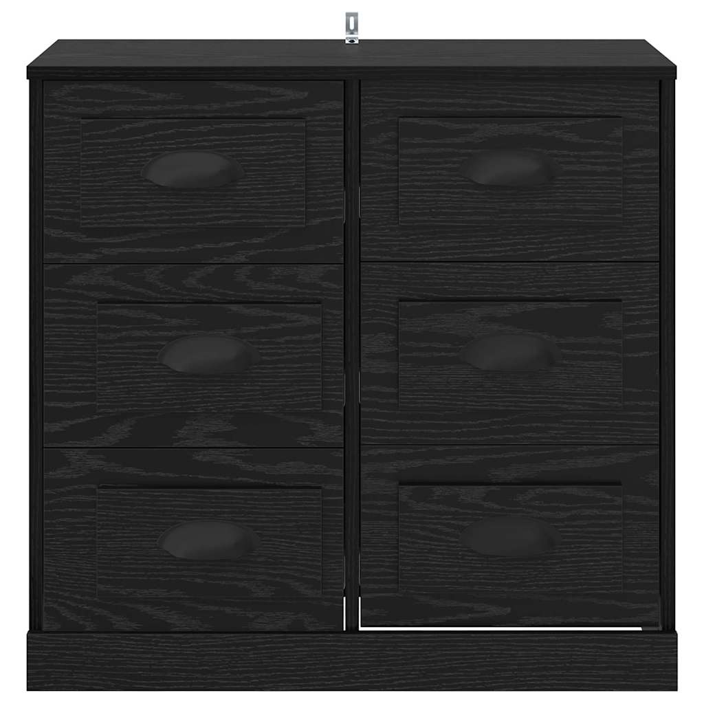 Credenza Rovere Nero 70 x 35,5 x 67,5 cm Legno multistrato 881428