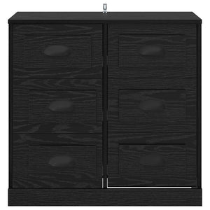 Credenza Rovere Nero 70 x 35,5 x 67,5 cm Legno multistrato 881428