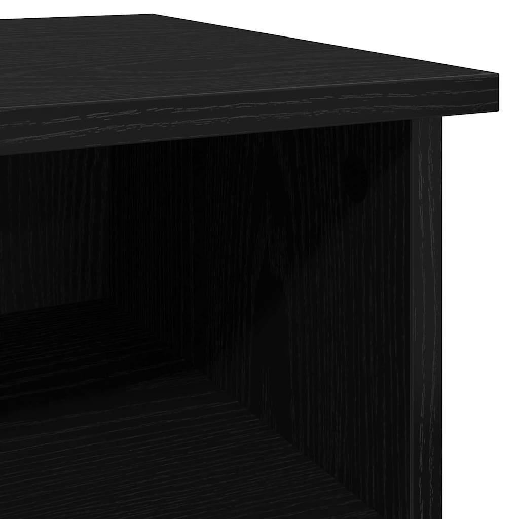 Credenza Rovere Nero 100 x 35,5 x 60 cm Legno multistrato 881431