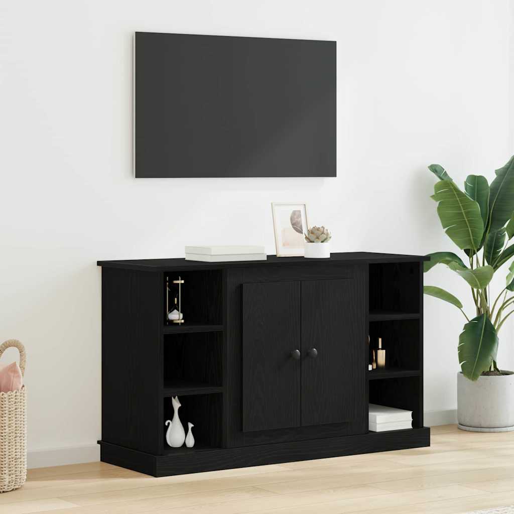 Credenza Rovere Nero 100 x 35,5 x 60 cm Legno multistrato 881431
