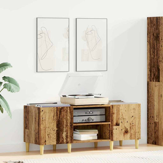 Mobile porta vinili Legno vecchio 121 x 38 x 48 cm 881471