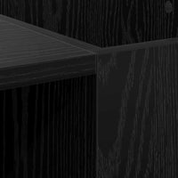 Mobile porta vinili Rovere Nero 121 x 38 x 48 cm 881473