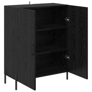 Credenza Rovere Nero 69,5 x 34 x 90 cm Legno multistrato 881476