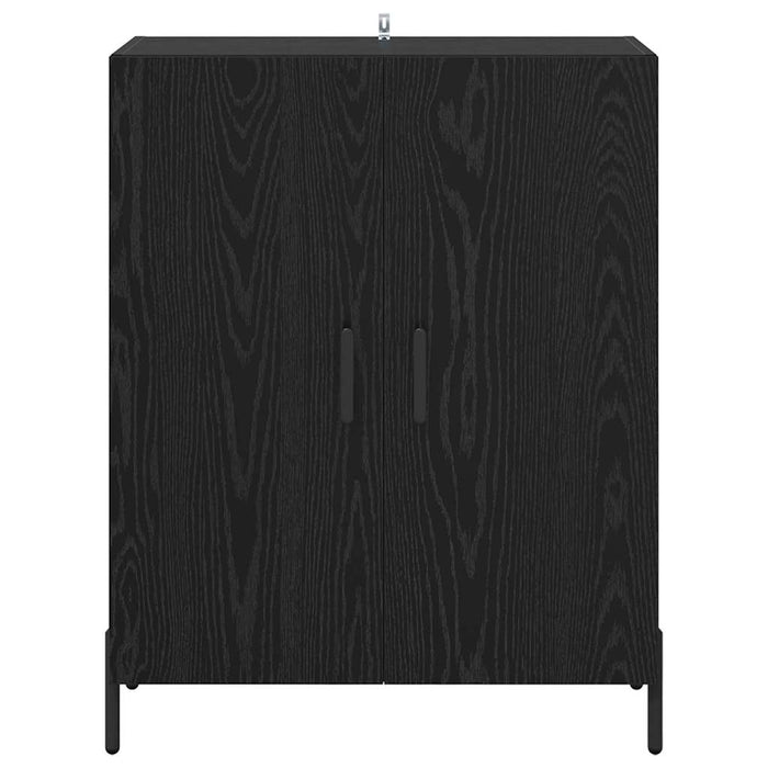 Credenza Rovere Nero 69,5 x 34 x 90 cm Legno multistrato 881476