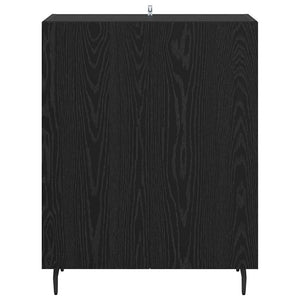 Credenza Rovere Nero 69,5 x 34 x 90 cm Legno multistrato 881479