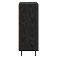 Credenza Rovere Nero 69,5 x 34 x 90 cm Legno multistrato 881479