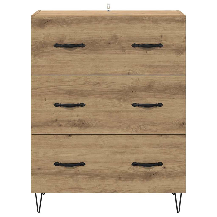Credenza con cassetto Rovere artigianale 69,5 x 34 x 90 cm 881496