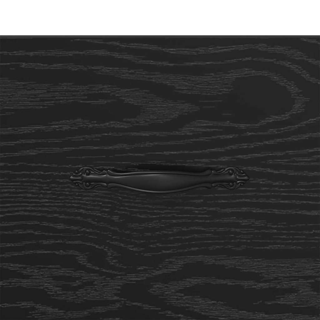 Credenza con Cassetto-Buffet-Armadio da cucina Rovere Nero 69,5 x 34 x 90 cm 302577