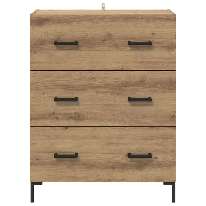 Credenza con cassetto Rovere artigianale 69,5 x 34 x 90 cm 881505