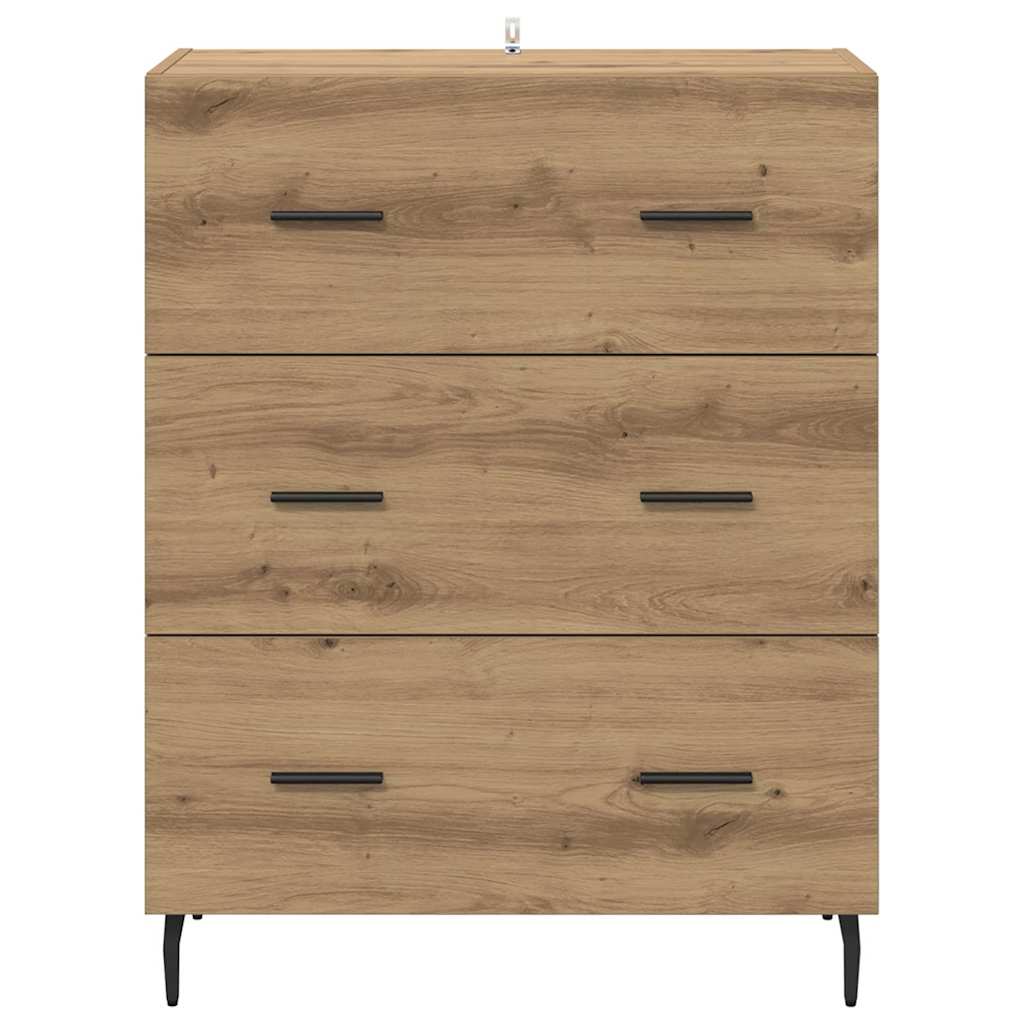 Credenza con cassetto Rovere artigianale 69,5 x 34 x 90 cm 881514