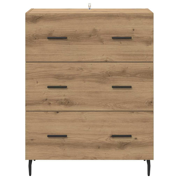 Credenza con cassetto Rovere artigianale 69,5 x 34 x 90 cm 881514