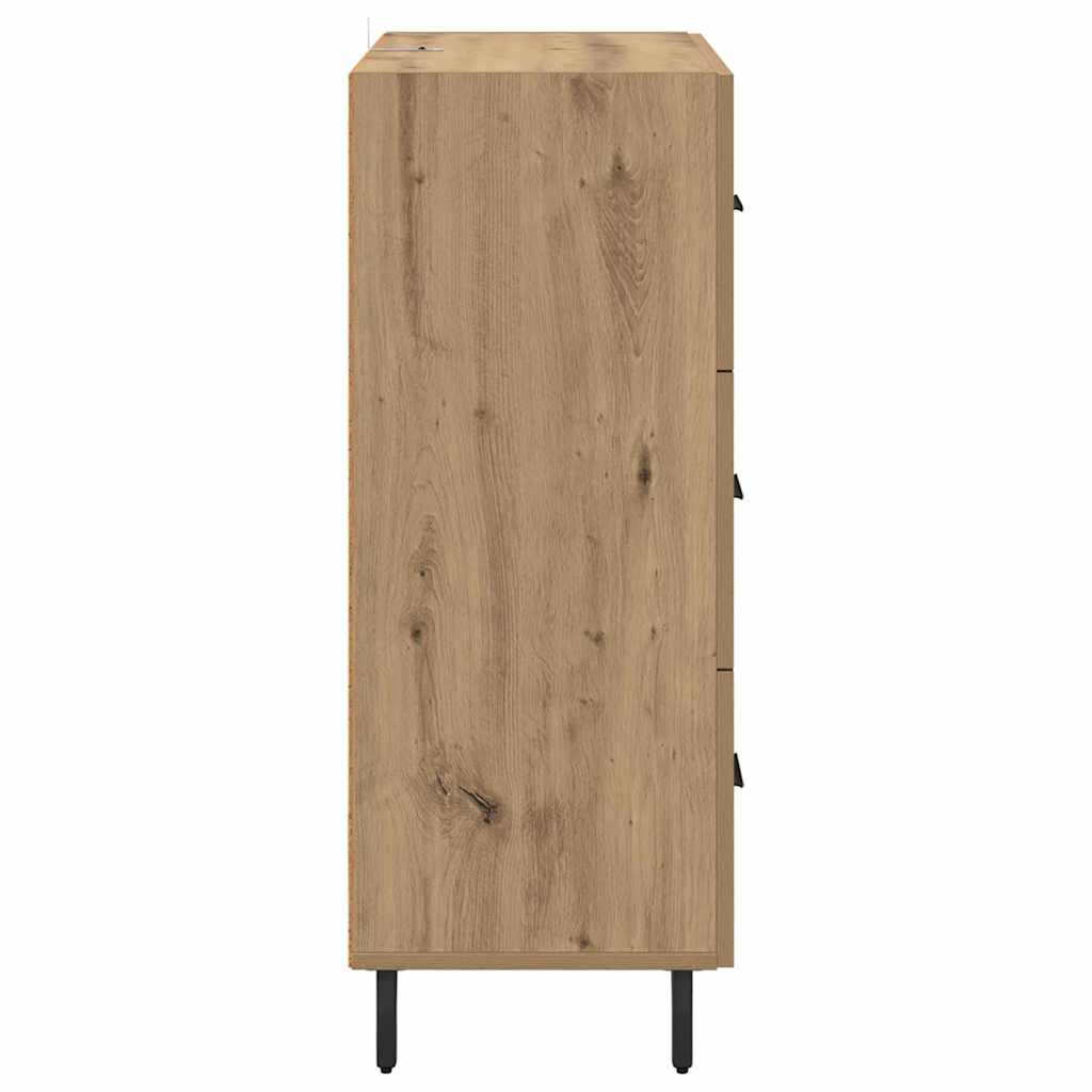 Credenza con cassetto Rovere artigianale 69,5 x 34 x 90 cm 881514