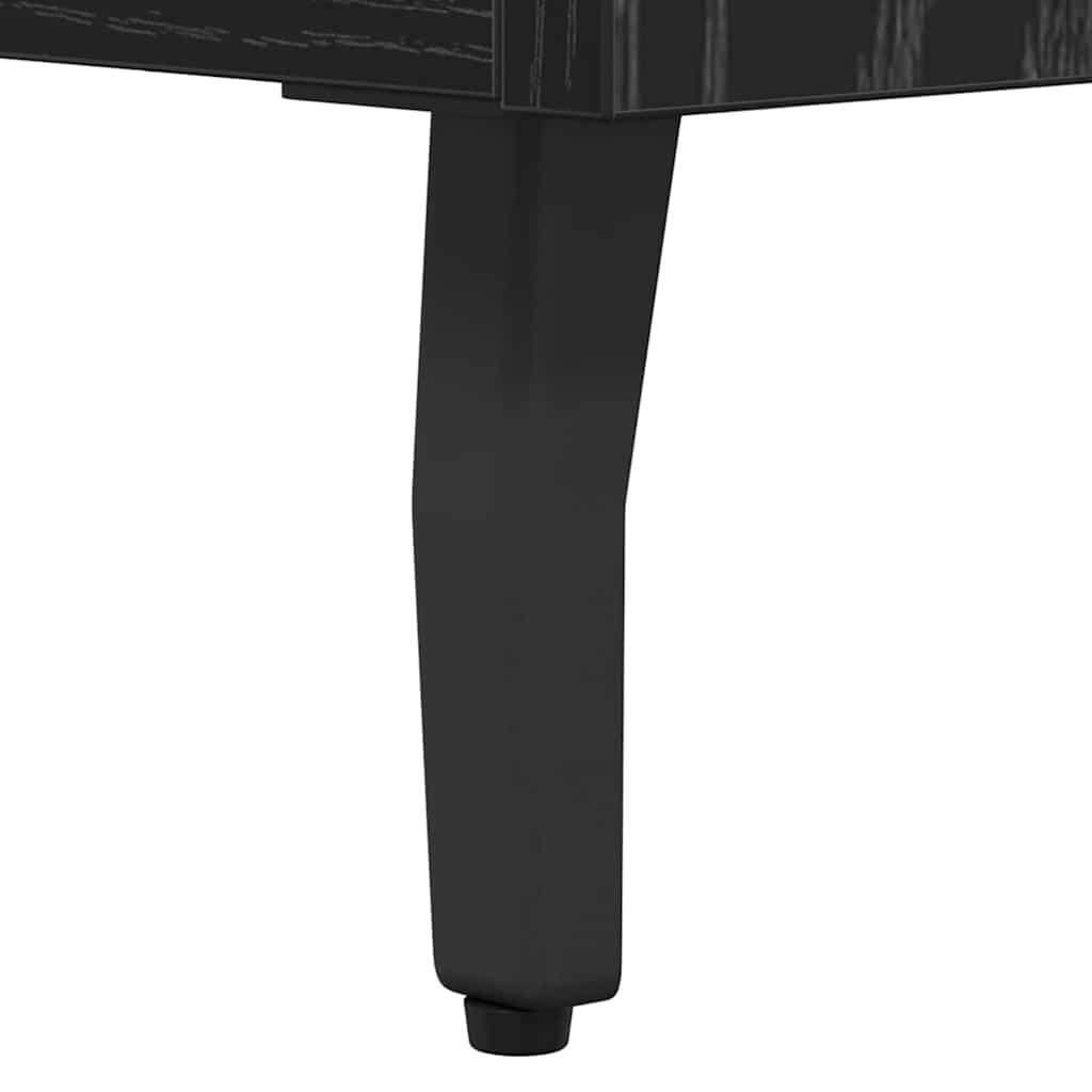 Credenza con cassetto Rovere Nero 69,5 x 34 x 90 cm 881515