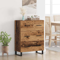 Credenza con Cassetto-Buffet-Armadio da cucina Legno vecchio 69,5 x 34 x 90 cm 576066