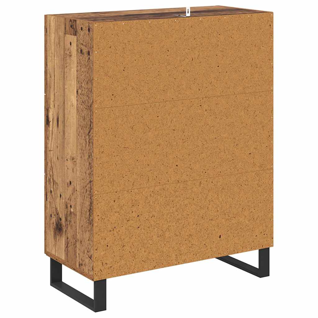 Credenza con Cassetto-Buffet-Armadio da cucina Legno vecchio 69,5 x 34 x 90 cm 576066