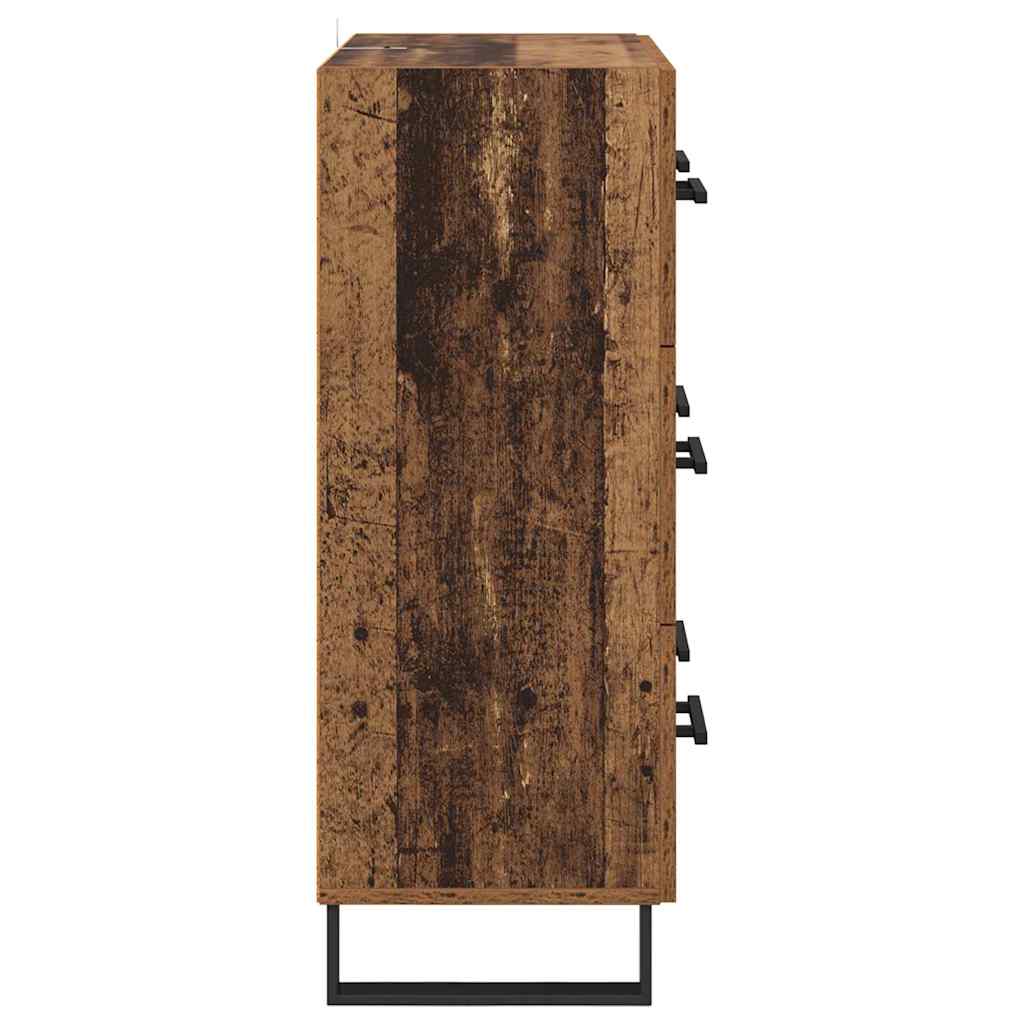 Credenza con Cassetto-Buffet-Armadio da cucina Legno vecchio 69,5 x 34 x 90 cm 576066