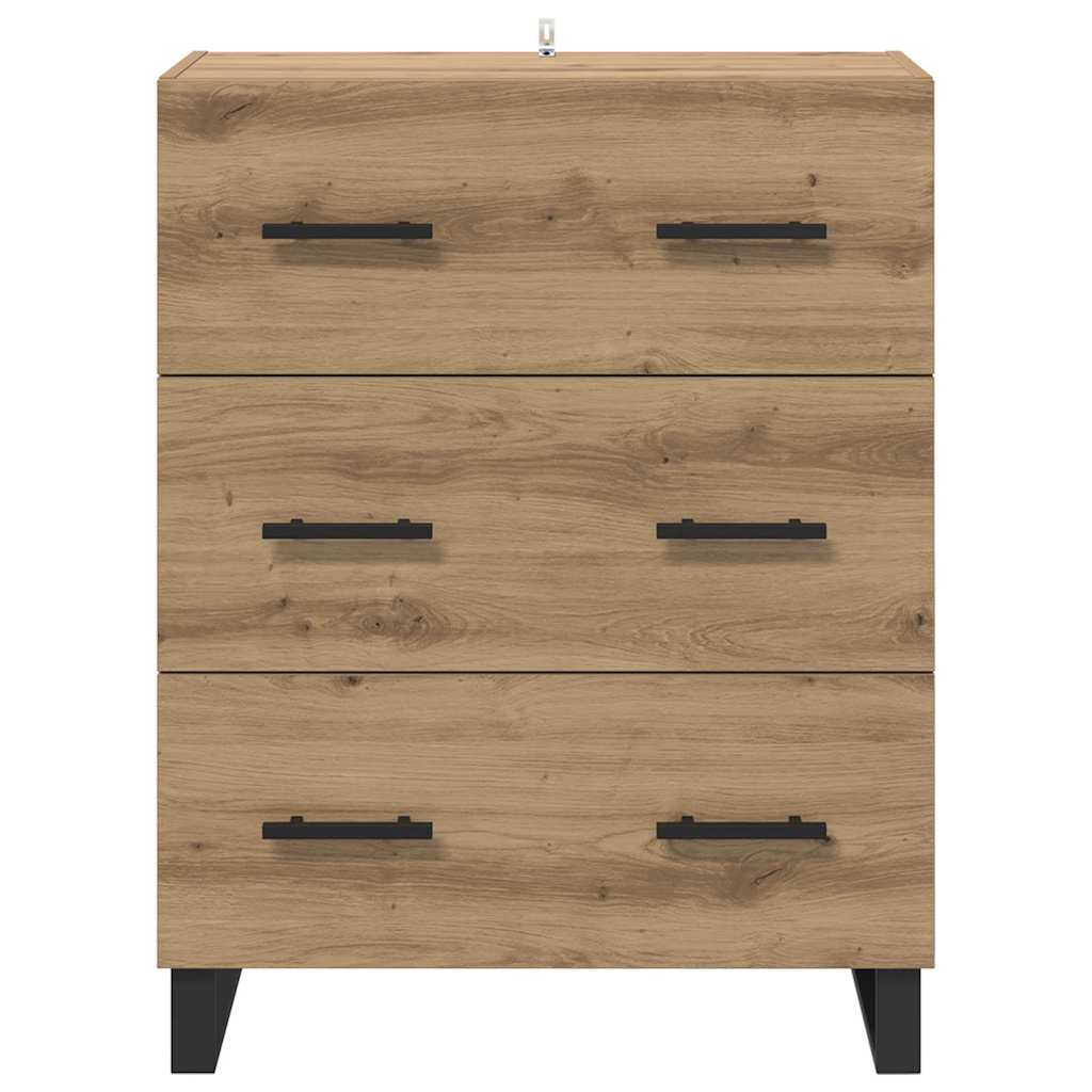 Credenza con cassetto Rovere artigianale 69,5 x 34 x 90 cm 881523