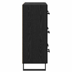 Credenza con cassetto Rovere Nero 69,5 x 34 x 90 cm 881524