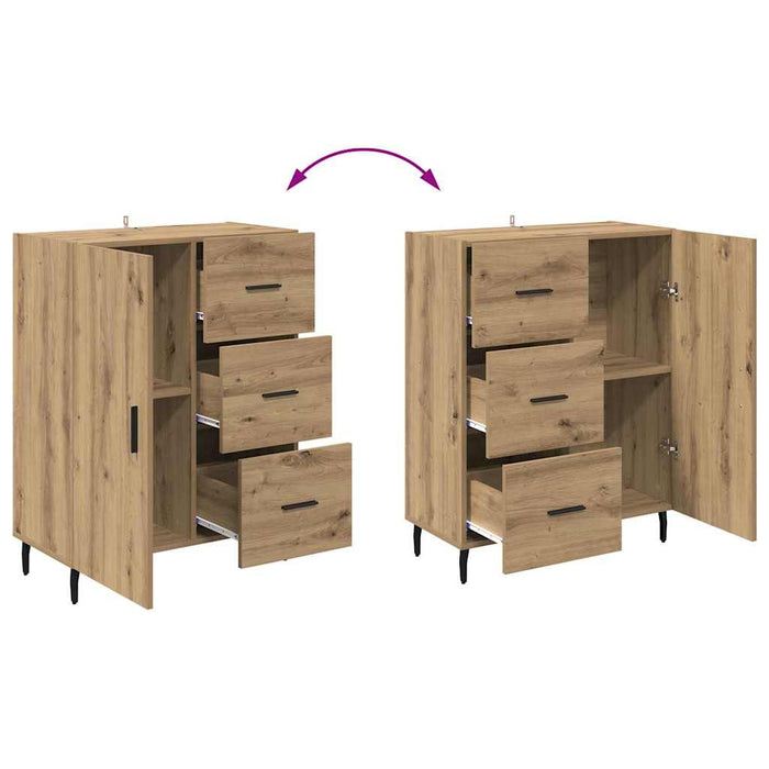 Credenza con cassetto Rovere artigianale 69,5 x 34 x 90 cm 881532