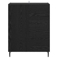 Credenza con cassetto Rovere Nero 69,5 x 34 x 90 cm 881533