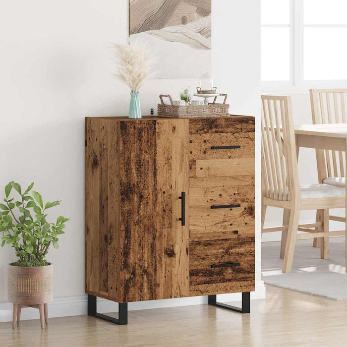 Credenza con Cassetto-Buffet-Armadio da cucina Legno vecchio 69,5 x 34 x 90 cm 913443
