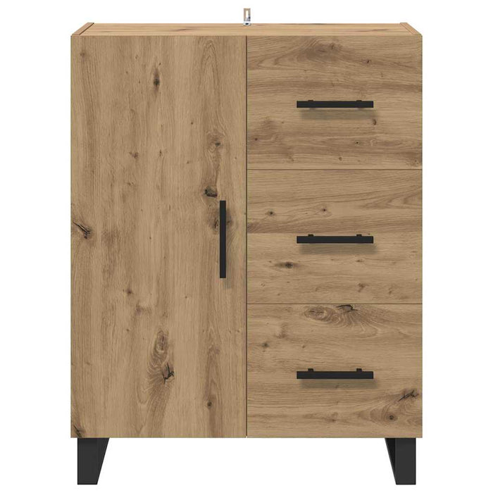 Credenza con cassetto Rovere artigianale 69,5 x 34 x 90 cm 881541