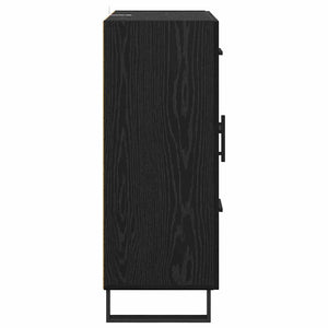 Credenza con cassetto Rovere Nero 69,5 x 34 x 90 cm 881542