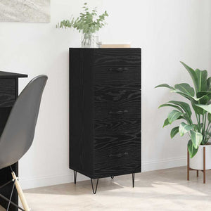 Credenza Rovere nero 34 x 34.5 x 90 cm Legno multistrato 881551