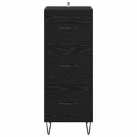 Credenza Rovere nero 34 x 34.5 x 90 cm Legno multistrato 881551