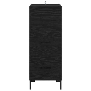 Credenza Rovere Nero 34,5 x 34 x 90 cm Legno multistrato 881560