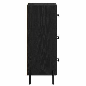 Credenza Rovere nero 34 x 34,5 x 90 cm Legno multistrato 881569