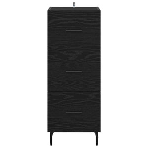 Credenza Rovere nero 34 x 34,5 x 90 cm Legno multistrato 881578