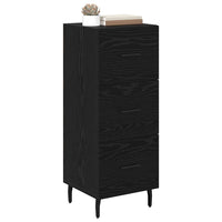 Credenza Rovere nero 34 x 34,5 x 90 cm Legno multistrato 881578
