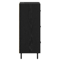 Credenza Rovere nero 34 x 34,5 x 90 cm Legno multistrato 881578