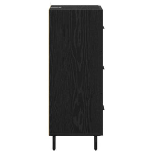 Credenza Rovere nero 34 x 34,5 x 90 cm Legno multistrato 881578