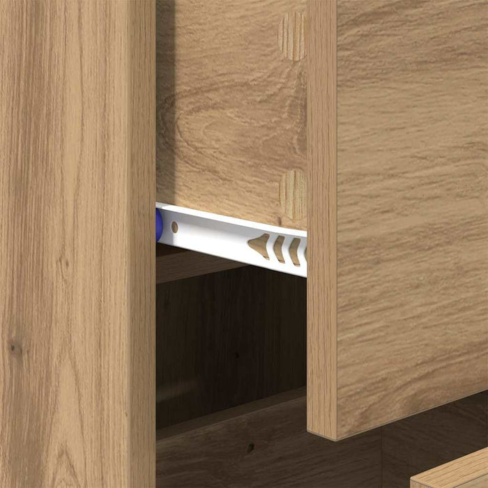 Credenza con cassetto Rovere artigianale 34,5 x 34 x 90 cm 881586