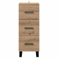 Credenza con cassetto Rovere artigianale 34,5 x 34 x 90 cm 881586