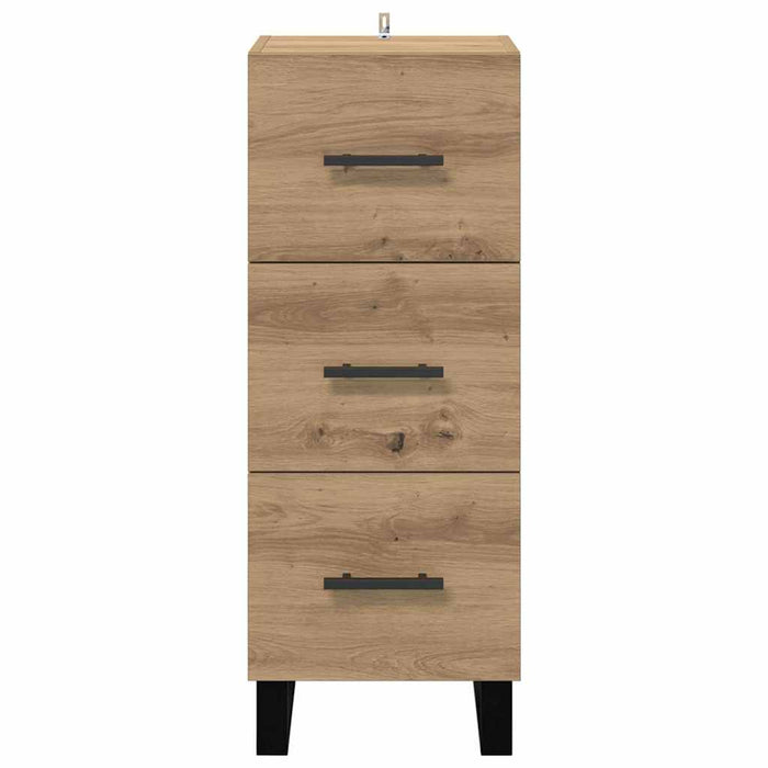 Credenza con cassetto Rovere artigianale 34,5 x 34 x 90 cm 881586