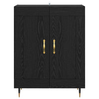 Credenza Rovere Nero 69,5 x 34 x 90 cm Legno multistrato 881593