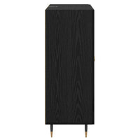 Credenza Rovere Nero 69,5 x 34 x 90 cm Legno multistrato 881593