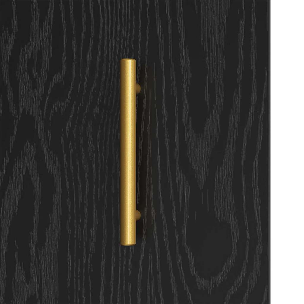 Credenza Rovere Nero 69,5 x 34 x 90 cm 881596