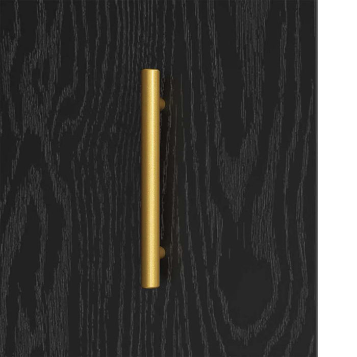 Credenza Rovere Nero 69,5 x 34 x 90 cm 881596