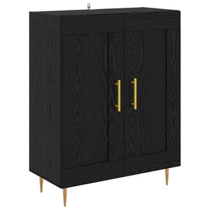Credenza Rovere Nero 69,5 x 34 x 90 cm 881596