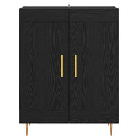 Credenza Rovere Nero 69,5 x 34 x 90 cm 881596