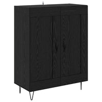 Credenza Rovere Nero 69,5 x 34 x 90 cm 881599