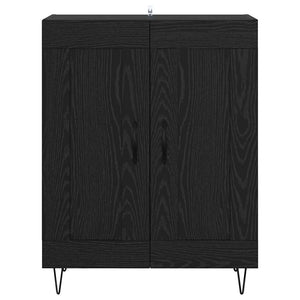 Credenza Rovere Nero 69,5 x 34 x 90 cm 881599