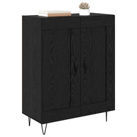 Credenza Rovere Nero 69,5 x 34 x 90 cm 881599
